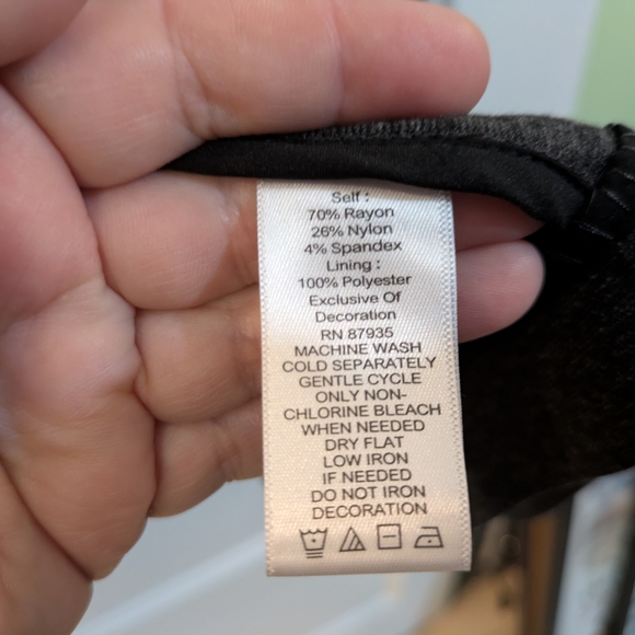 Susan Graver Charcoal Blazer with Black Trim - Picture 8 of 12